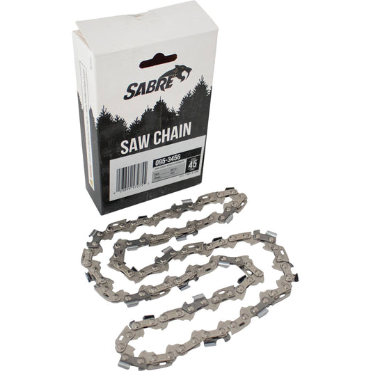 Sabre Chain Pre-Cut Loop 45 DL 3/8" LP, .050", Semi-Chisel Reduced Kickback (Stens 095-3456)