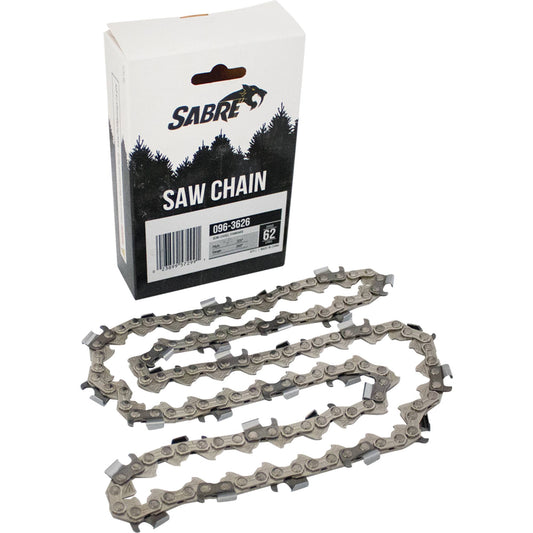 Sabre Chain Pre-Cut Loop 62 DL .325", .050", Semi-Chisel Standard (Stens 096-3626)
