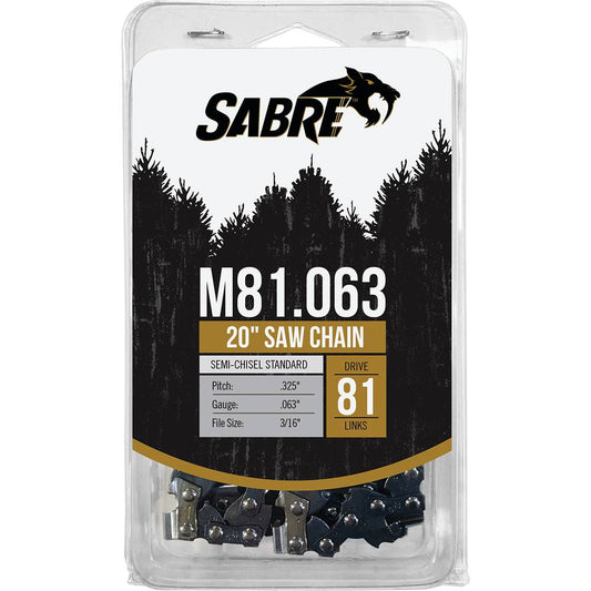 Sabre Chain Loop Clamshell 81 DL .325, .063, Semi-Chisel Standard (Stens 096-5816C)