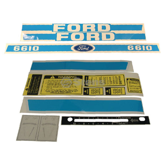 Atlantic Quality Parts Decal Set Ford/New Holland DKFD6610BLU (Stens 1115-1561)