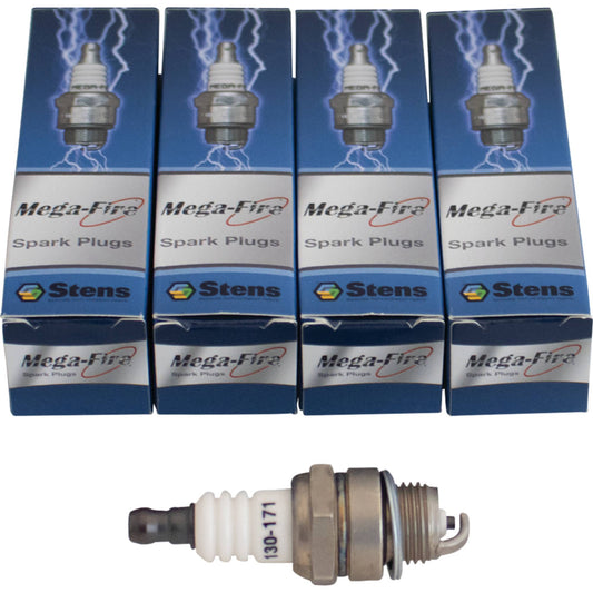 4 Mega-Fire Spark Plug Mega-Fire SE-BPMR8Y (Stens 130-171-4)
