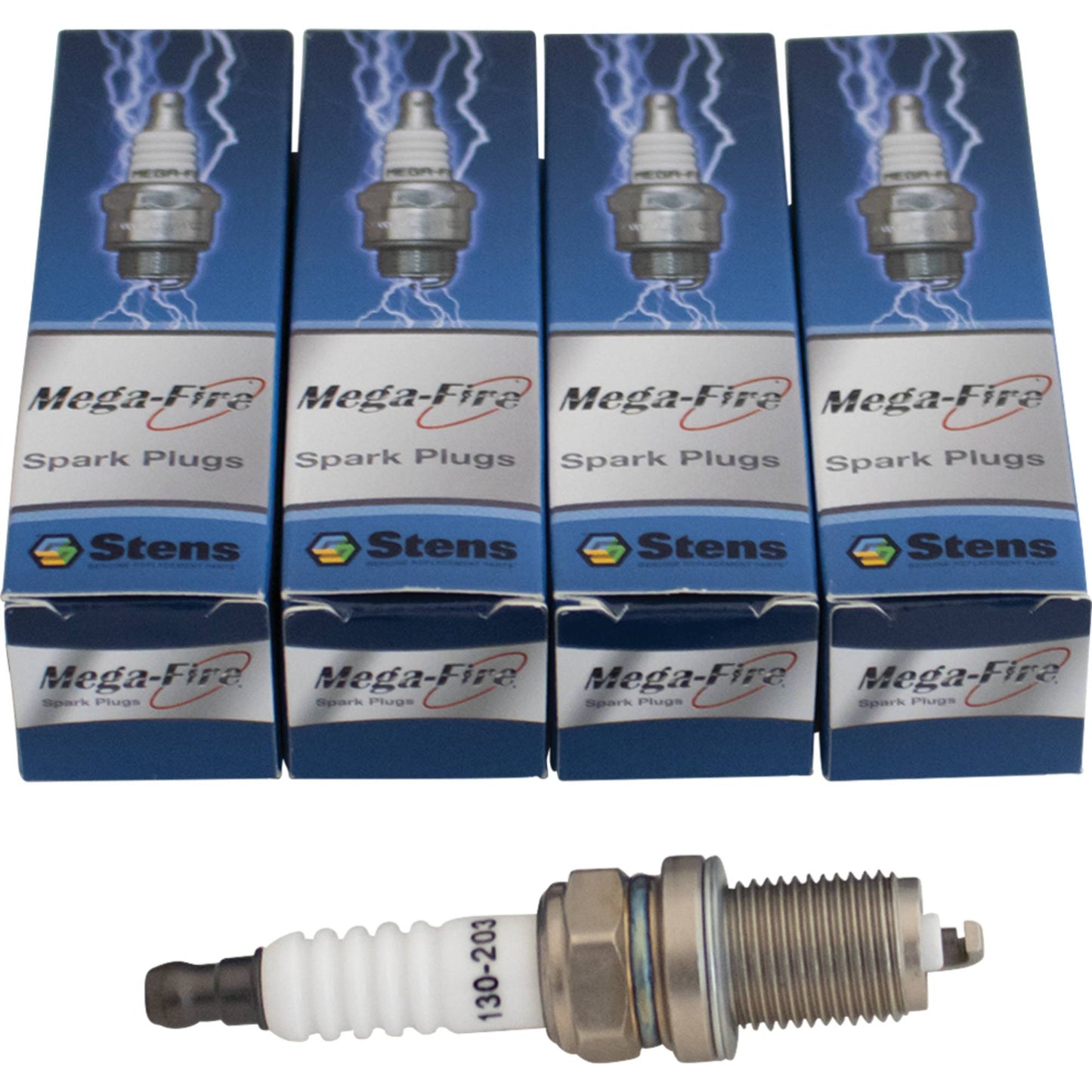4 Mega-Fire Spark Plug Mega-Fire SE-BKR5E (Stens 130-203-4)