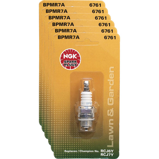 6 NGK Carded Spark Plug NGK 95879/BPMR7A (Stens 130-204-6)