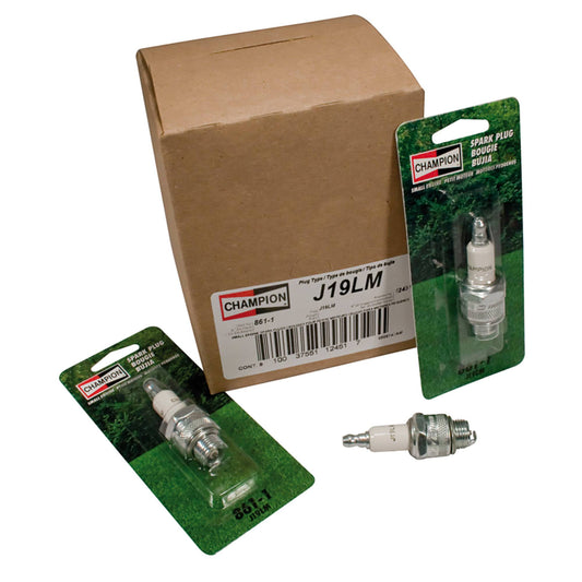 8 Champion Carded Spark Plug Champion 861-1/J19LM (Stens 130-413-8)