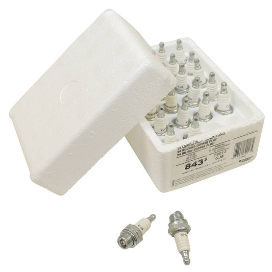 24 Champion Spark Plug Shop Pack Champion 843S/CJ8 (Stens 130-450)