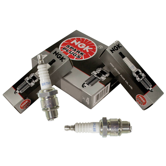 4 NGK Spark Plug NGK 4122/BR7HS (Stens 130-853-4)