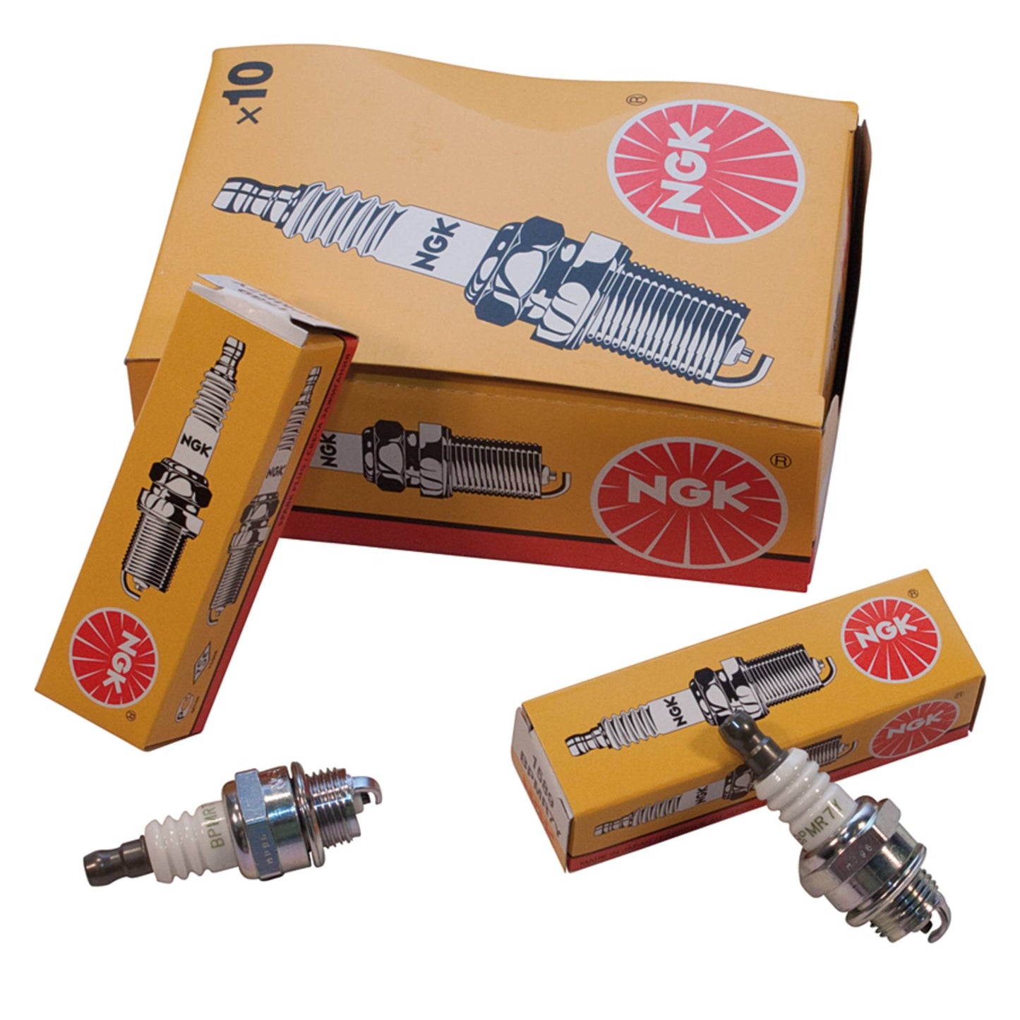 10 NGK Spark Plug NGK 1589/BPMR7Y (Stens 130-877-10)