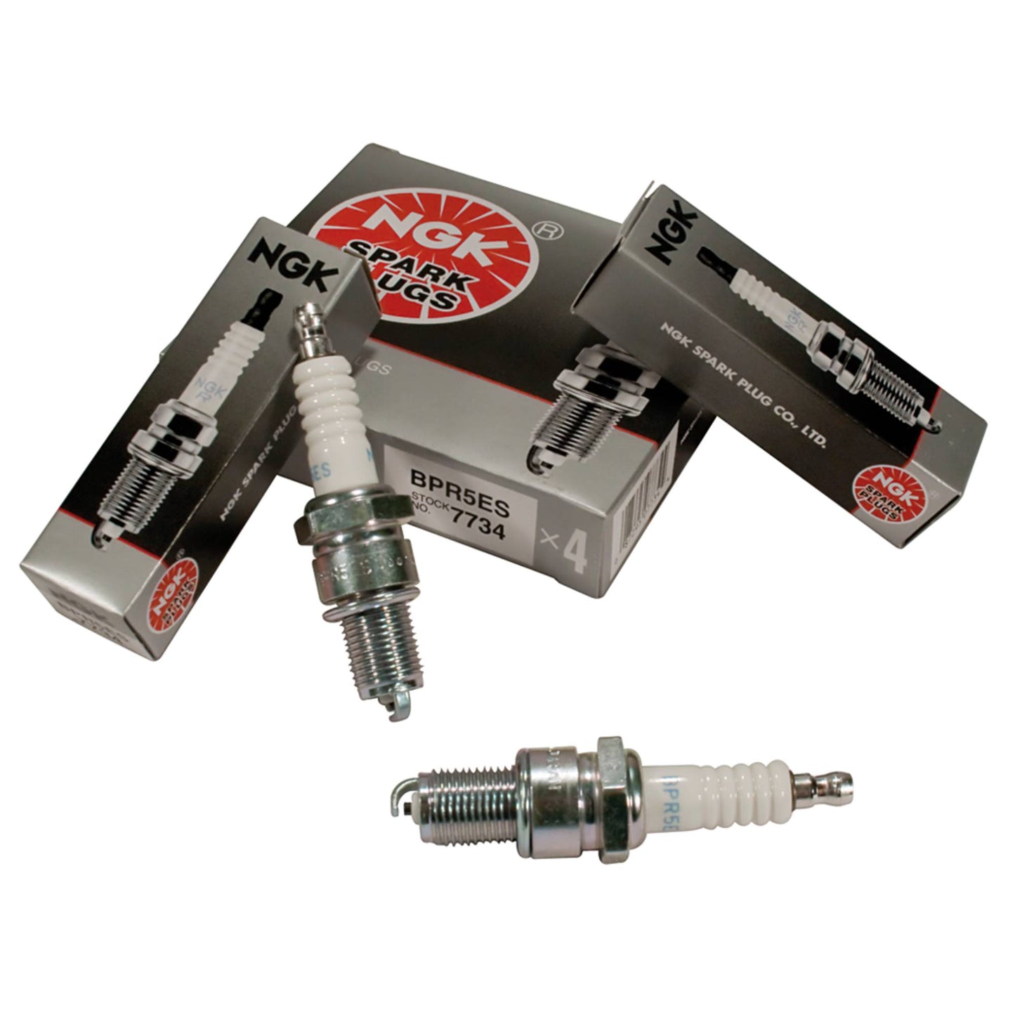 4 NGK Spark Plug NGK 7734/BPR5ES (Stens 130-930-4)