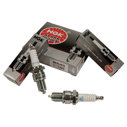 4 NGK Spark Plug NGK 7222/BPR4ES (Stens 130-938-4)