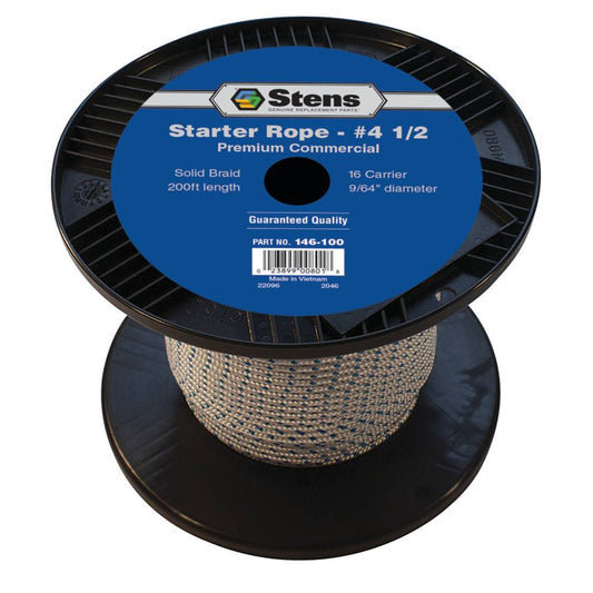 Stens 200' Solid Braid Starter Rope #4 1/2 Solid Braid (Stens 146-100)