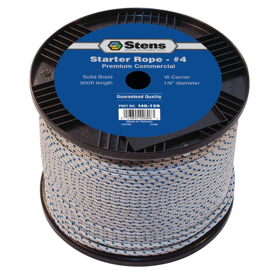 Stens 500' Solid Braid Starter Rope #4 Solid Braid (Stens 146-159)