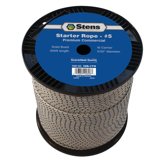 Stens 500' Solid Braid Starter Rope #5 Solid Braid (Stens 146-175)