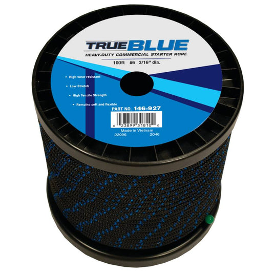 TrueBlue 100' Starter Rope #6 Solid Braid (Stens 146-927)