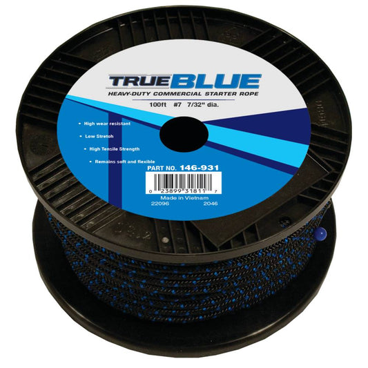 TrueBlue 100' Starter Rope #7 Solid Braid (Stens 146-931)
