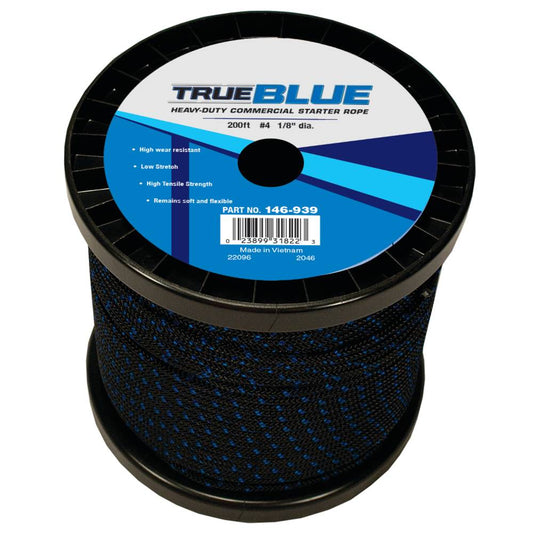 TrueBlue 200' Starter Rope #4 Solid Braid (Stens 146-939)