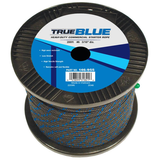 TrueBlue 200' Starter Rope #6 Solid Braid (Stens 146-955)