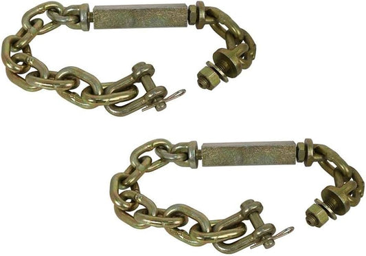 2 Universal 3 Three Point Hitch Chain Stabilizer Turnbuckle Sway Check 23-25