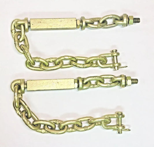 2 Universal 3 Three Point Hitch Chain Stabilizer Turnbuckle Sway Check 23-25