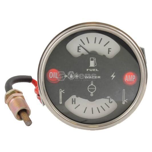 Atlantic Quality Parts Fuel/Temperature Gauge CaseIH 396380R91 (Stens 1707-0502)