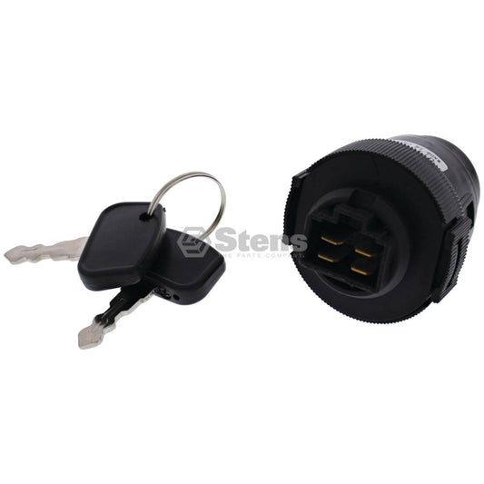 Atlantic Quality Parts Ignition Switch and Key Kubota K7571-62112 (Stens 1900-0932)