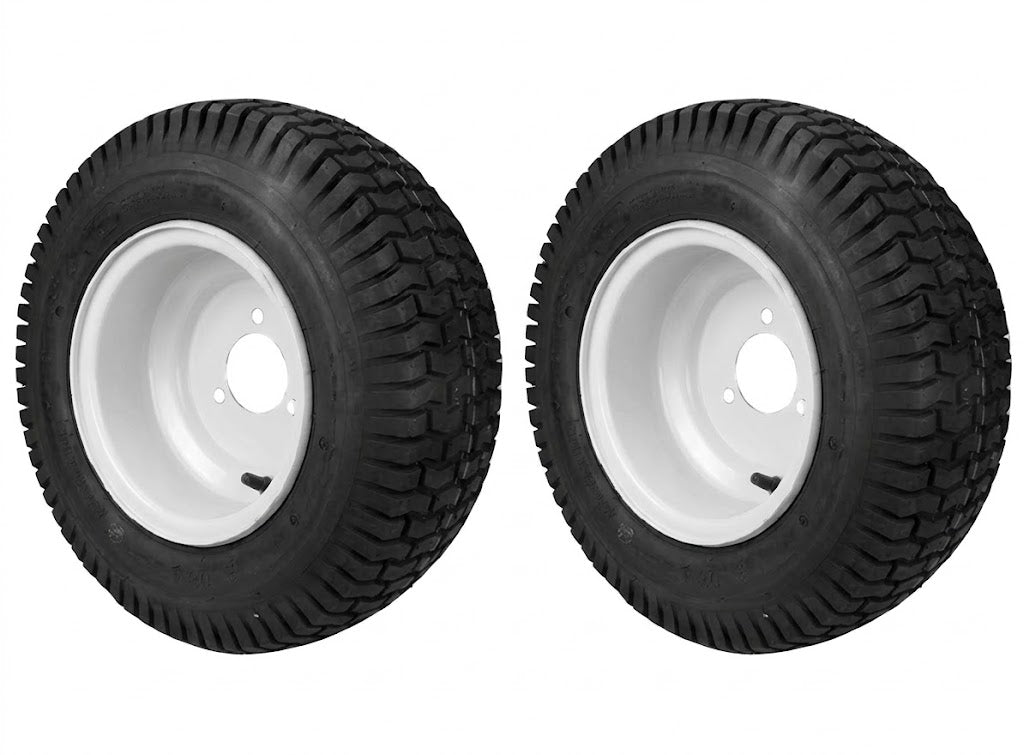 Set of 2 White Wheel Assembly 16X650X8 2Ply Snapper (Rotary 9151)