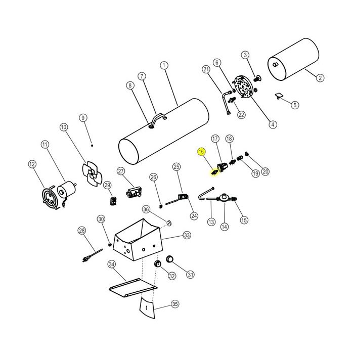 Mr. Heater, Heatstar 170FAVT Male Fitting Connector, 26122