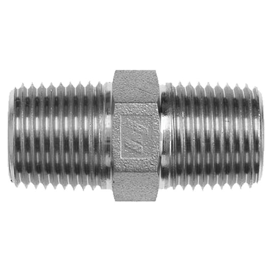 2 Atlantic Quality Parts Hydraulic Adapter NPT Hex Nipple (Stens 3001-1355)