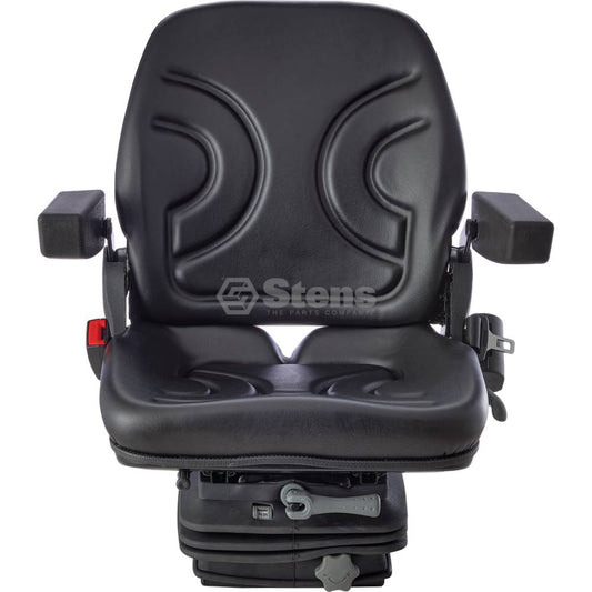 Atlantic Quality Parts Seat Mechanical suspension, black vinyl, adjustable (Stens 3010-0011)