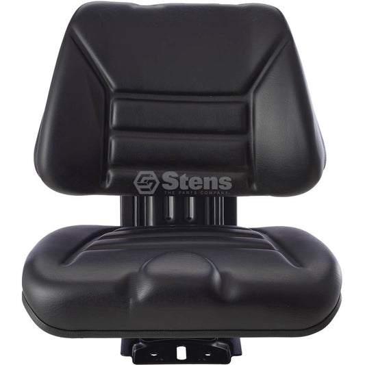 Atlantic Quality Parts Seat Economy suspension, black vinyl (Stens 3010-0024)