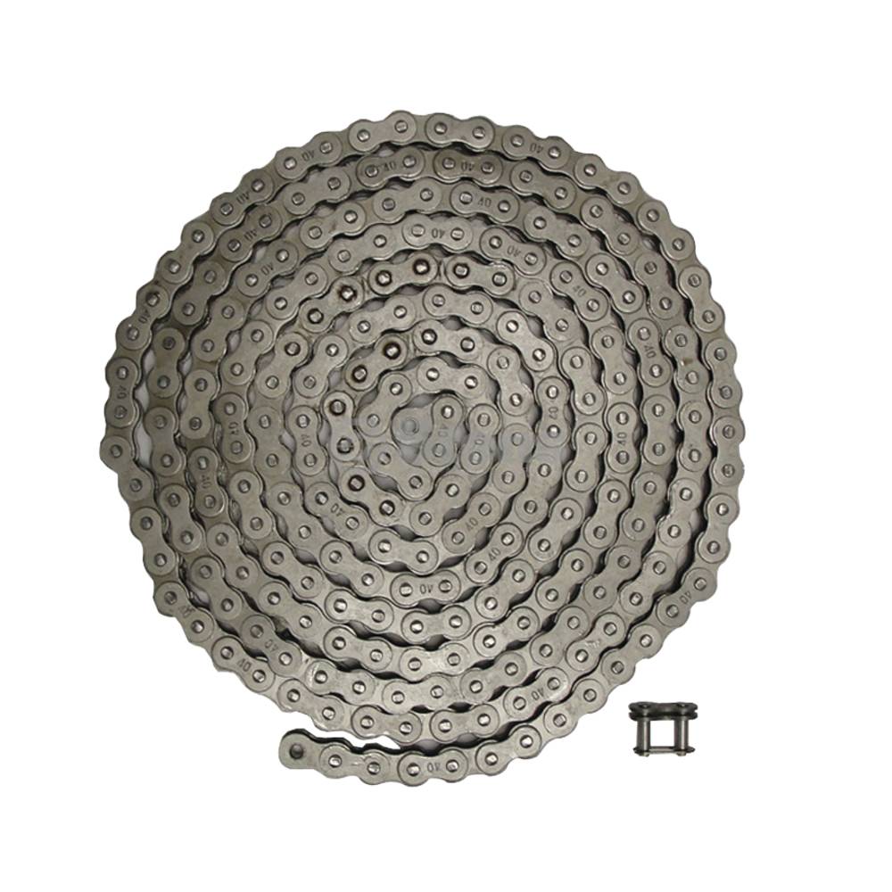 Atlantic Quality Parts Roller Chain Chain No. 40 (Stens 3016-1040)