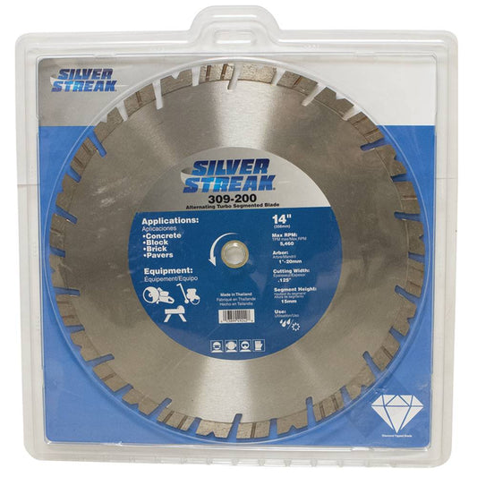 Silver Streak Turbo Segmented Blade 14" Alternating Turbo Segmented Blade (Stens 309-200)