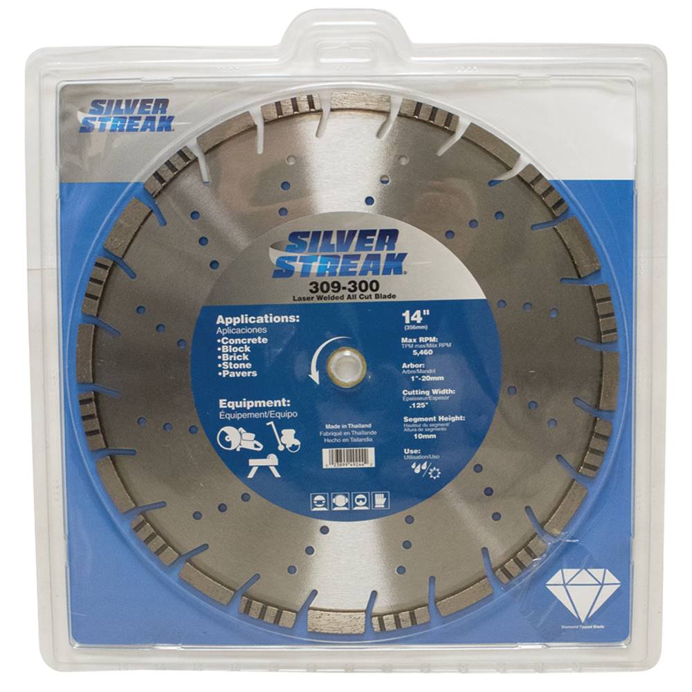 Silver Streak Laser Welded All Cut Blade 14" Laser Welded All Cut Blade (Stens 309-300)