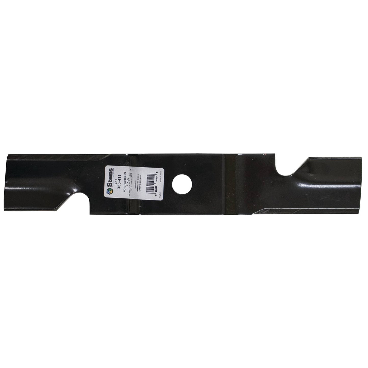 Stens Notched Hi-Lift Blade Exmark 116-5497-S (Stens 355-411)