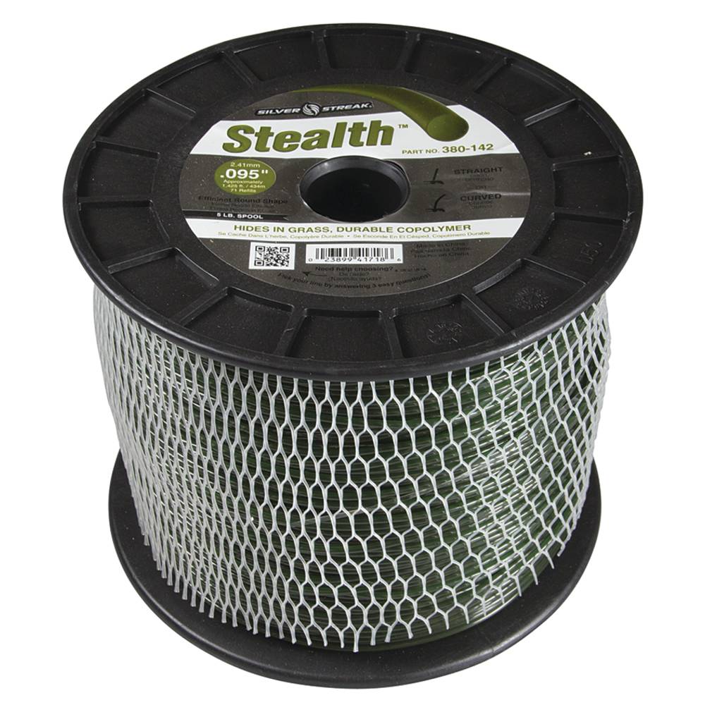 Silver Streak Stealth Trimmer Line .095 5 lb. Spool (Stens 380-142)
