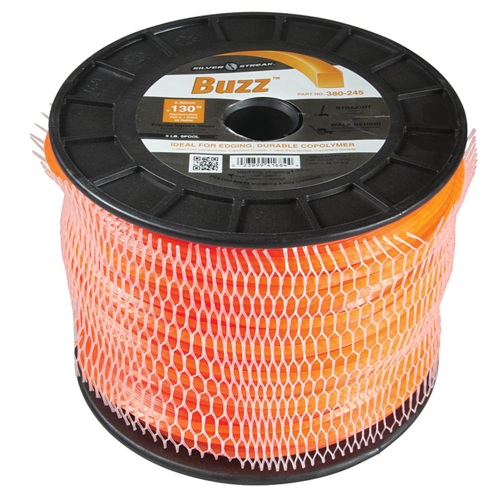 Silver Streak Buzz Trimmer Line .130 5 lb. Spool (Stens 380-245)