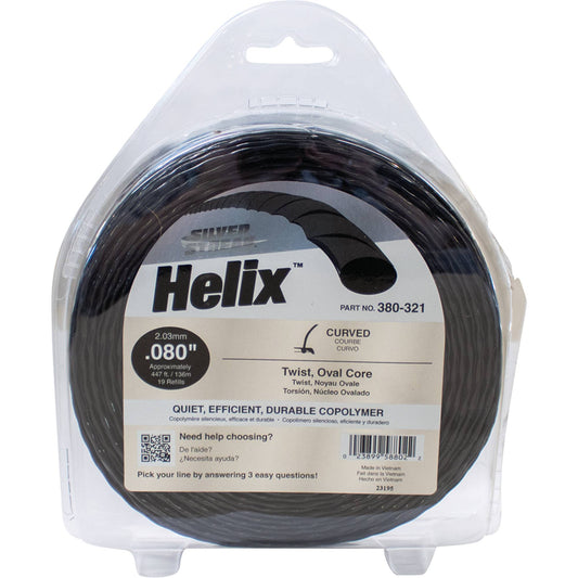 Silver Streak Helix Trimmer Line .080 1 lb. Donut (Stens 380-321)