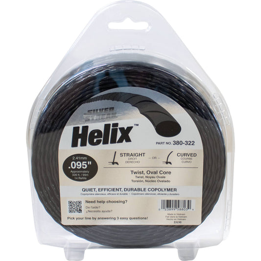 Silver Streak Helix Trimmer Line .095 1 lb. Donut (Stens 380-322)