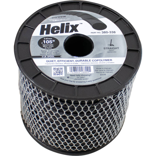 Silver Streak Helix Trimmer Line .105 3 lb. Spool (Stens 380-338)