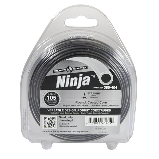 Silver Streak Ninja Trimmer Line .105 30' Clam Shell (Stens 380-404)