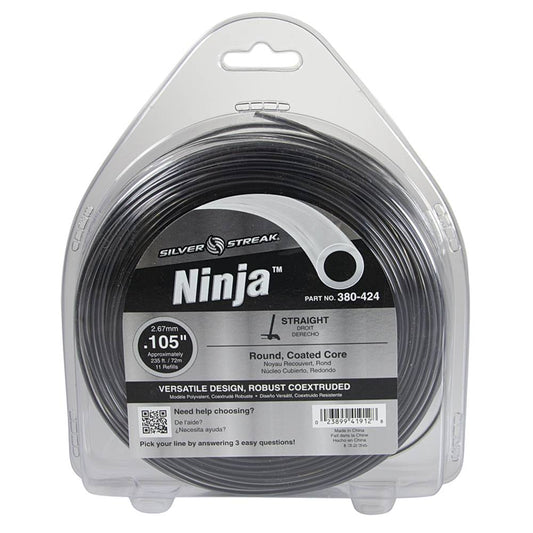 Silver Streak Ninja Trimmer Line .105 1 lb. Donut (Stens 380-424)