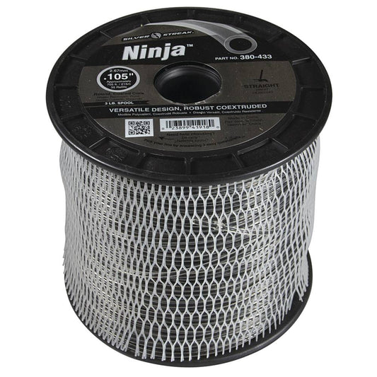 Silver Streak Ninja Trimmer Line .105 3 lb. Spool (Stens 380-433)