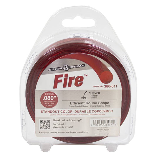 Silver Streak Fire Trimmer Line .080 1/2 lb. Donut (Stens 380-611)