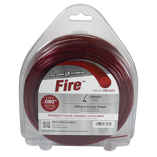 Silver Streak Fire Trimmer Line .080 1 lb. Donut (Stens 380-621)