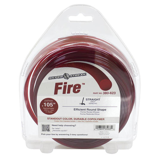 Silver Streak Fire Trimmer Line .105 1 lb. Donut (Stens 380-623)