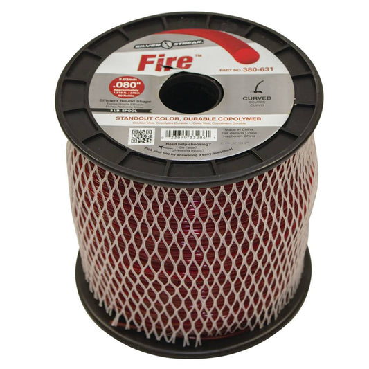 Silver Streak Fire Trimmer Line .080 3 lb. Spool (Stens 380-631)