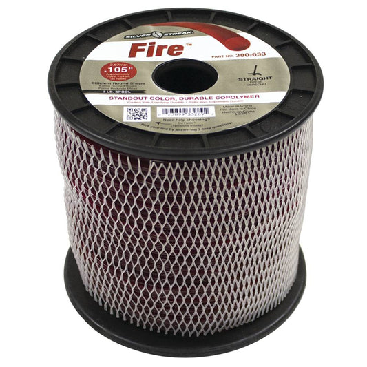 Silver Streak Fire Trimmer Line .105 3 lb. Spool (Stens 380-633)