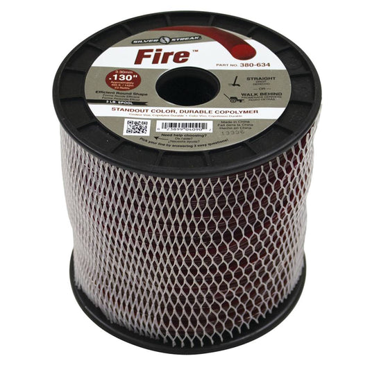 Silver Streak Fire Trimmer Line .130 3 lb. Spool (Stens 380-634)