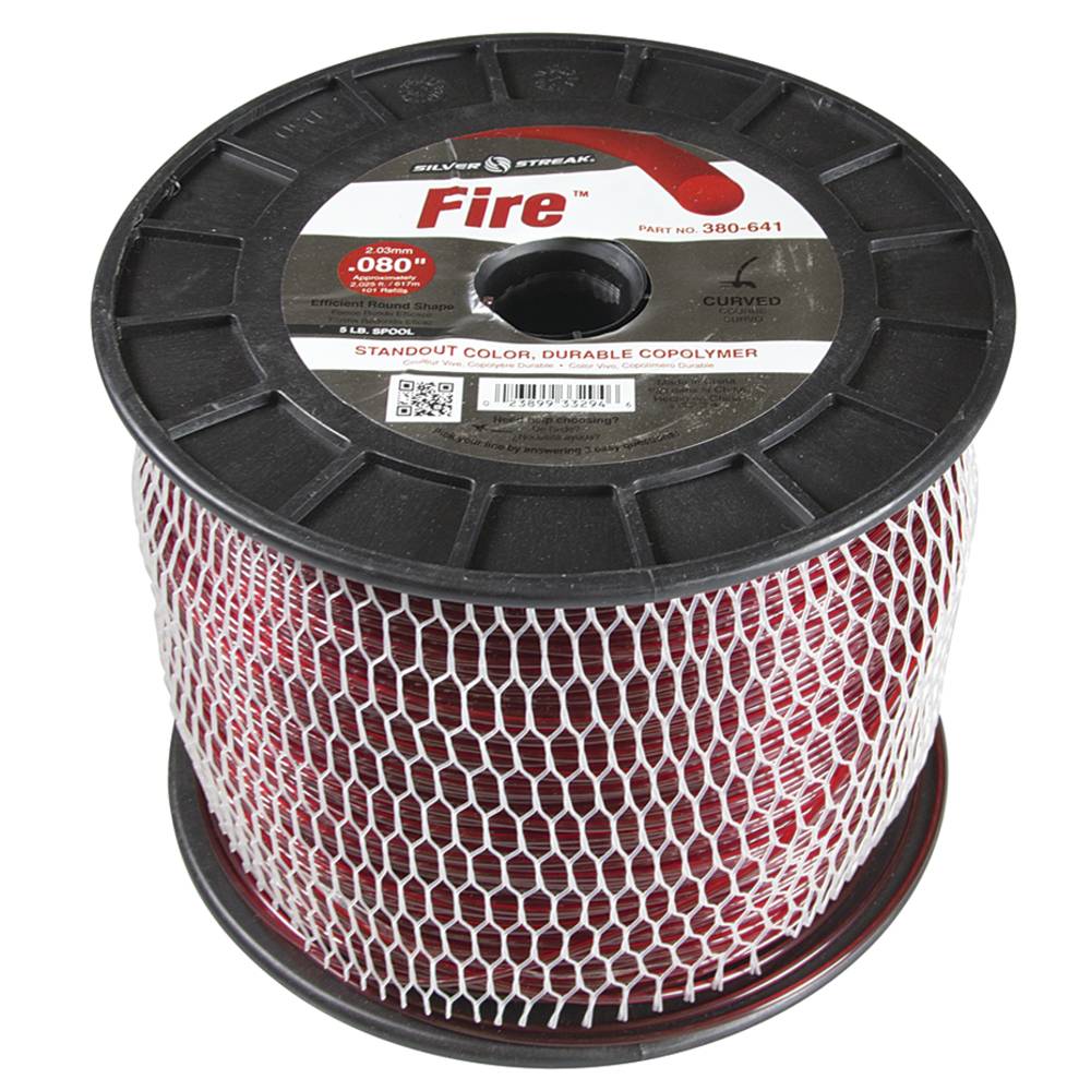 Silver Streak Fire Trimmer Line .080 5 lb. Spool (Stens 380-641)