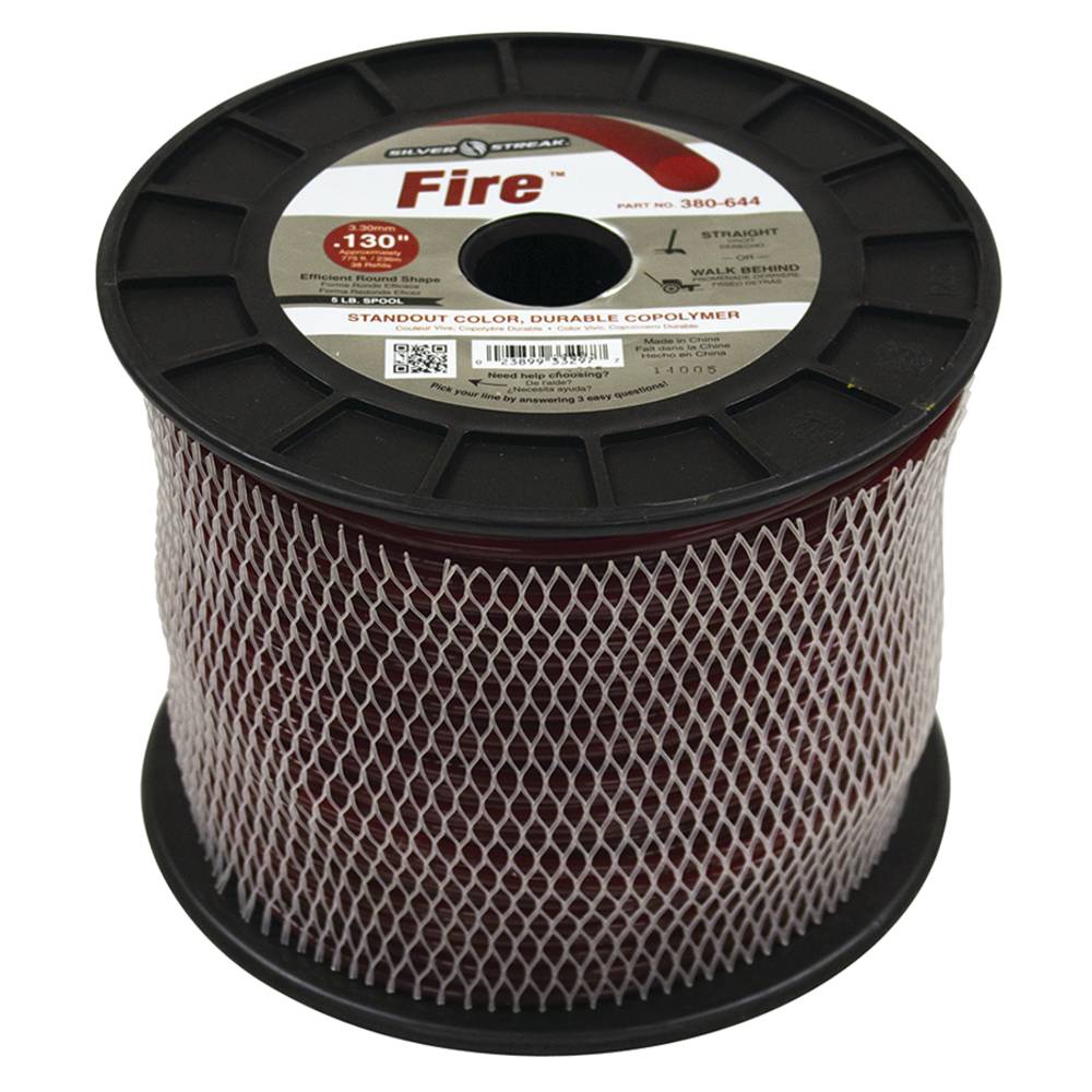 Silver Streak Fire Trimmer Line .130 5 lb. Spool (Stens 380-644)