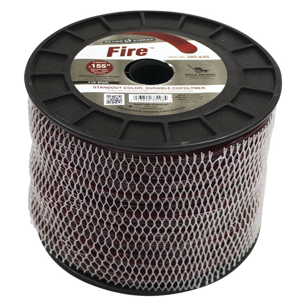 Silver Streak Fire Trimmer Line .155 5 lb. Spool (Stens 380-645)